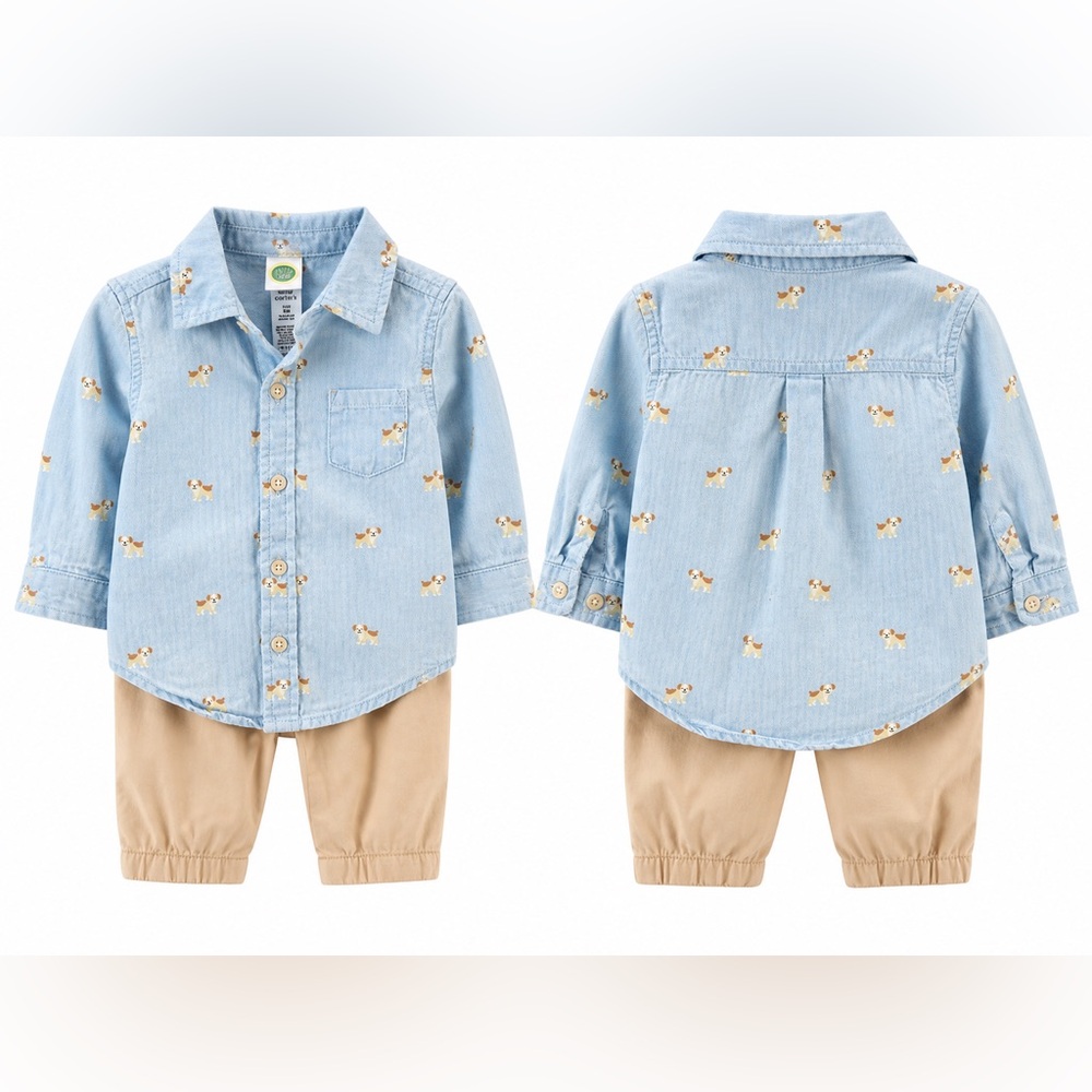 Baby Boy 9M Clothing Bundle | Carter’s + Mixed Brands | 6 Piece Outfit Set - Picture 2 of 13